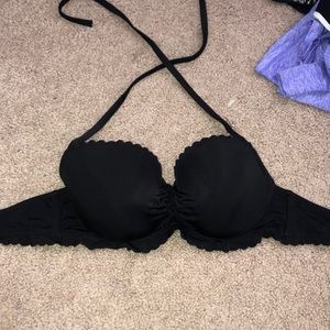 Black bathing suit top